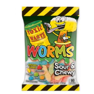 Toxic Waste Worms - Sour & Chewy (142g)