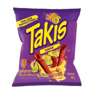 Takis Fuego Rolled Tortilla Corn Chips 90g