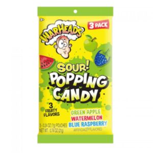 Warheads Sour Popping Candy 3Pk Pk (21g)