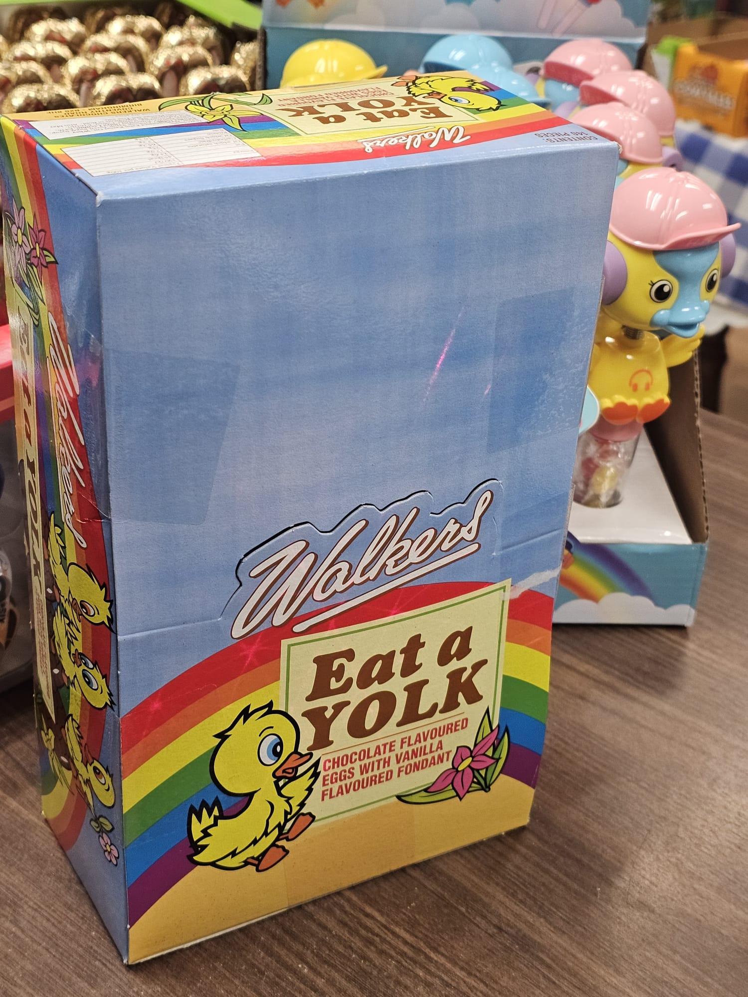 Walkers Eat a Yolk Chocolate Egg Cream