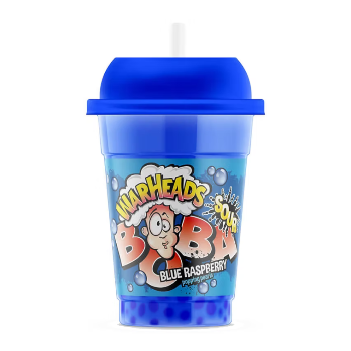 Warheads Sour Boba Blue Raspberry