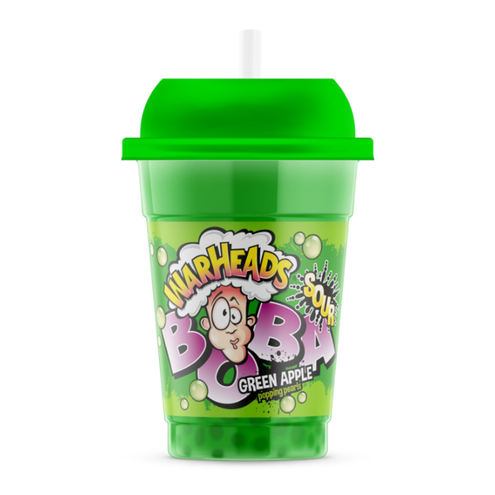 Warheads Sour Boba Green Apple