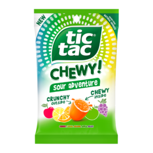 Tic Tac Chewy Sour Adventure Peg Bag (80g)