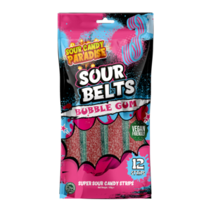 Sour Belts Bubblegum 100g