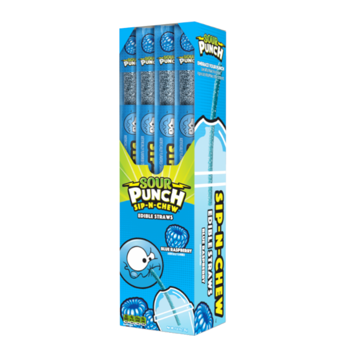 Sour Punch Sip-N-Chew Blue Raspberry 0.9oz (26g)