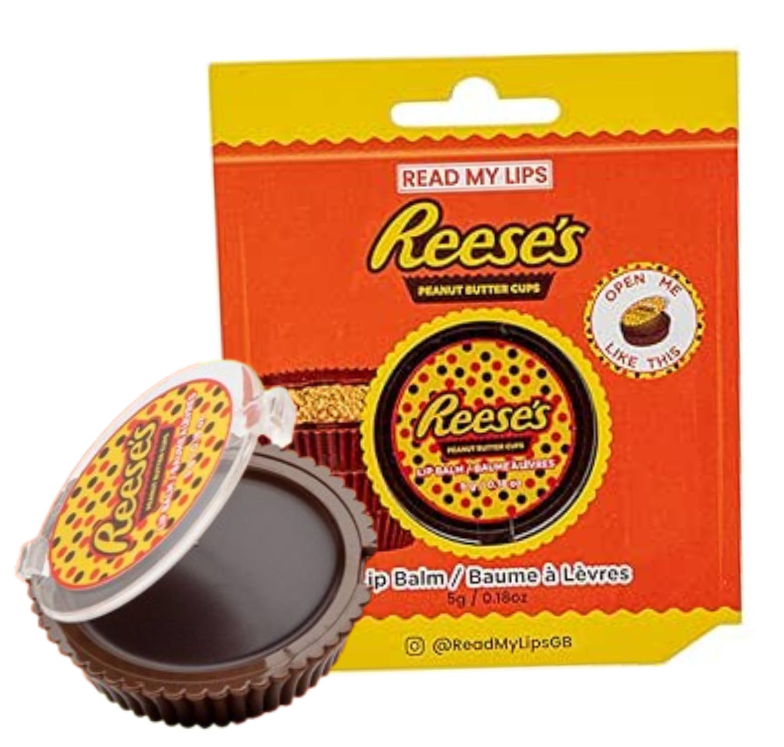 Read My Lips Reese's Cup Shaped Lip Balm