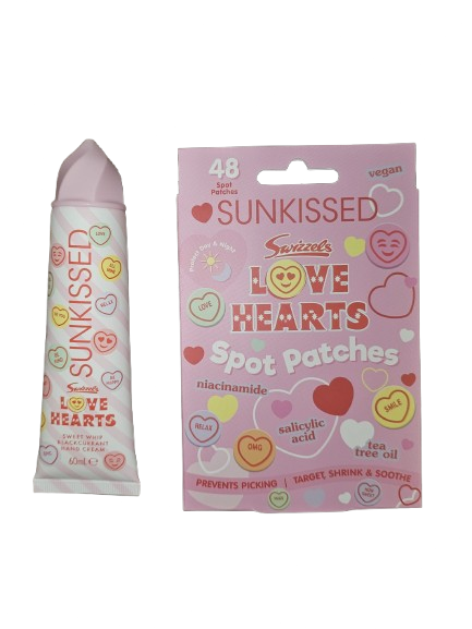 Sunkissed x Love Hearts Sweet Whip Hand Cream and Spot Patches