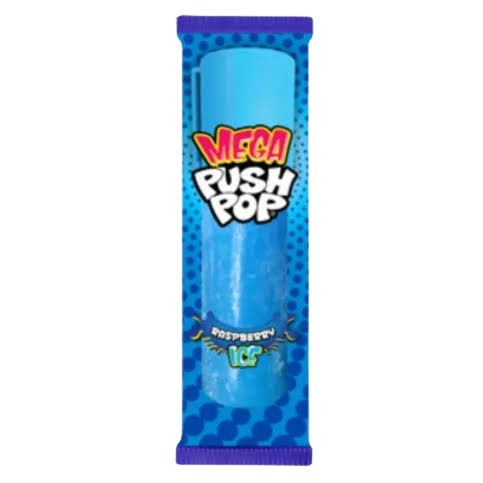 Mega Push Pop Raspberry 30g