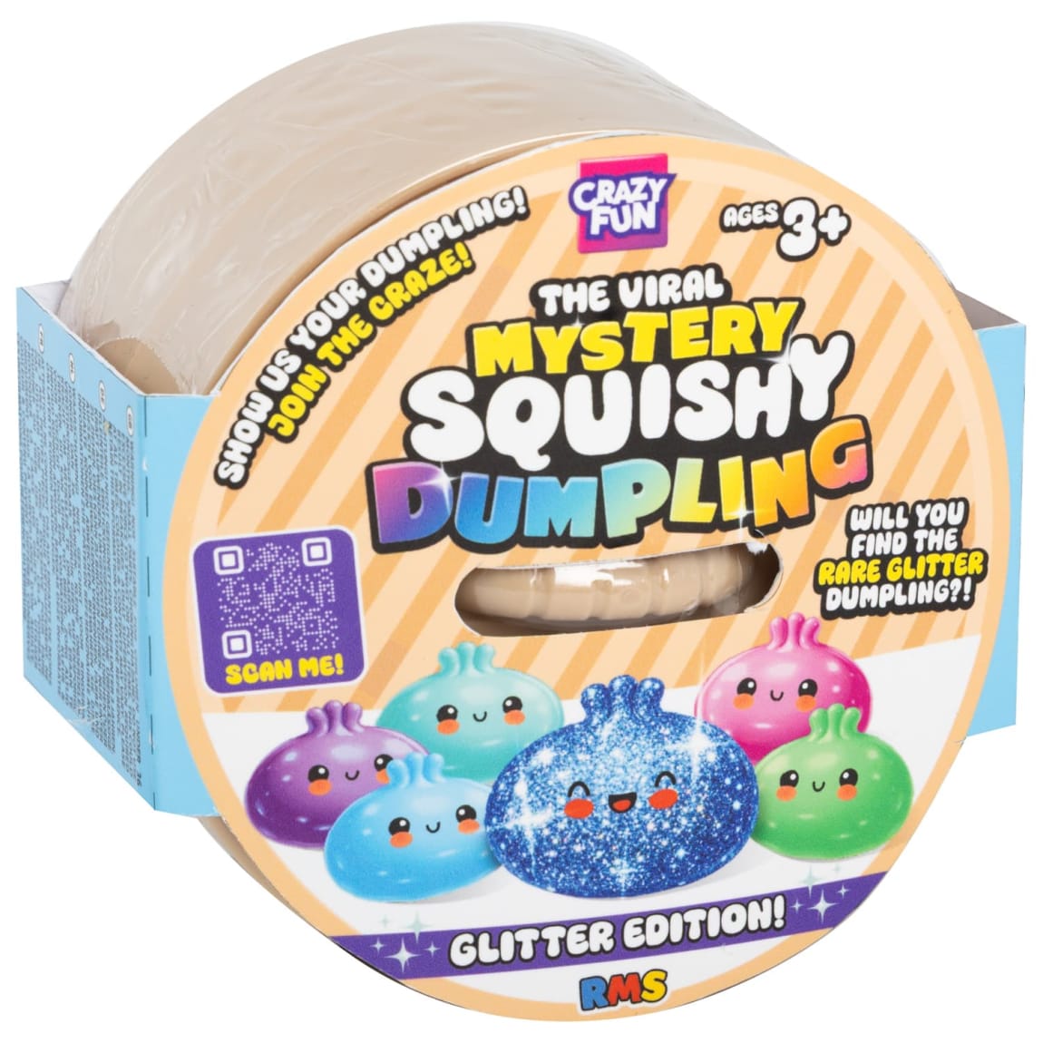 Giant Squishy Mystery Dumpling Rainbow Glitter Ed